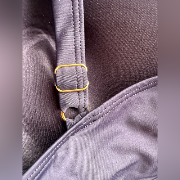 Swimsuits for All NEW Solid Black One Piece RuchedSwimsuit Dress in plus size 22 - Picture 12 of 15